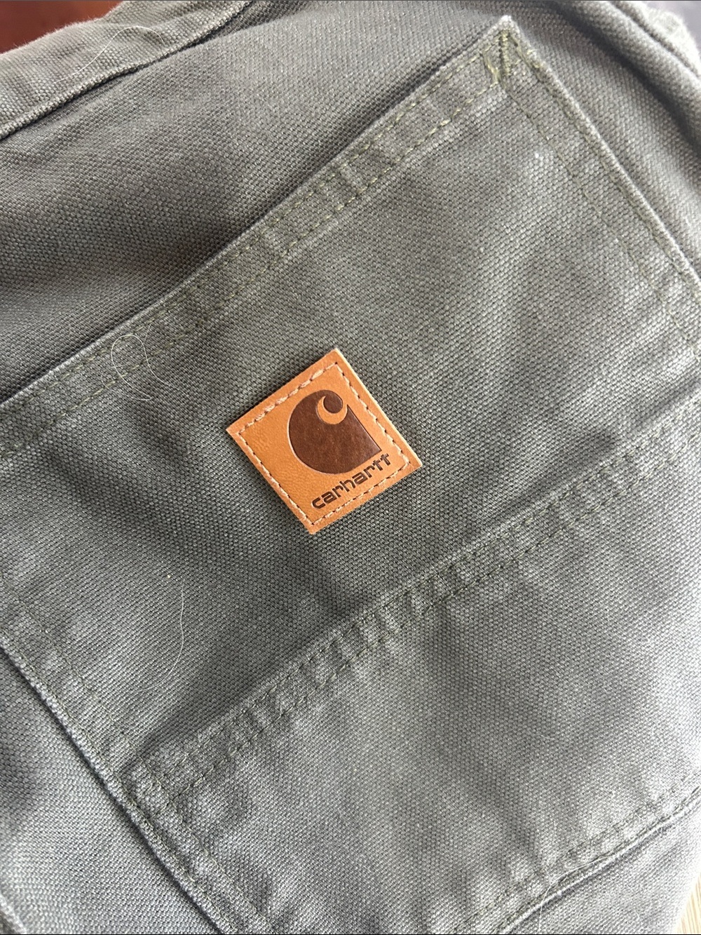 Carhartt Men's Olive Canvas carpenter Work size 31 - Picture 2 of 10